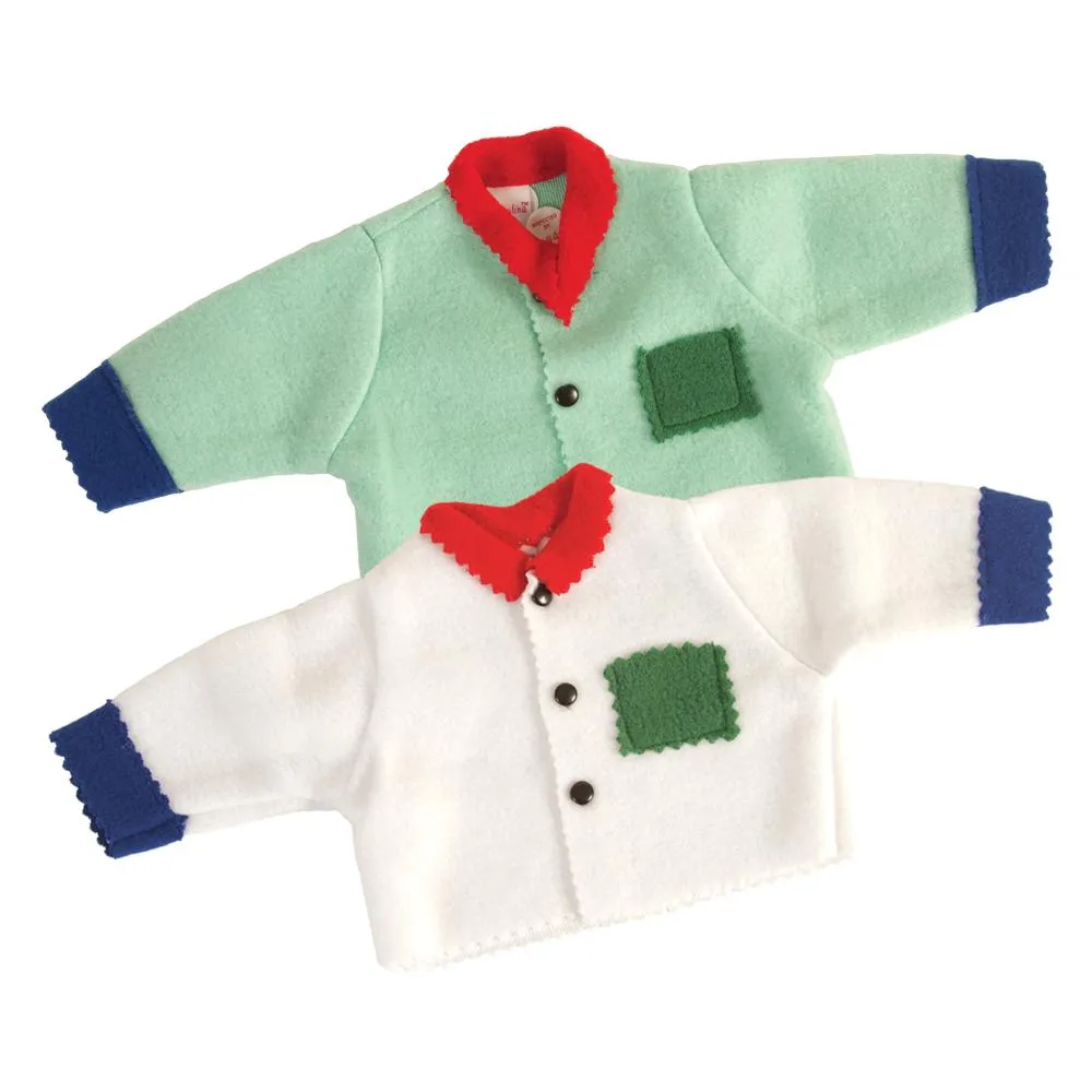 Fleece Doll Sweater Mint Green or White