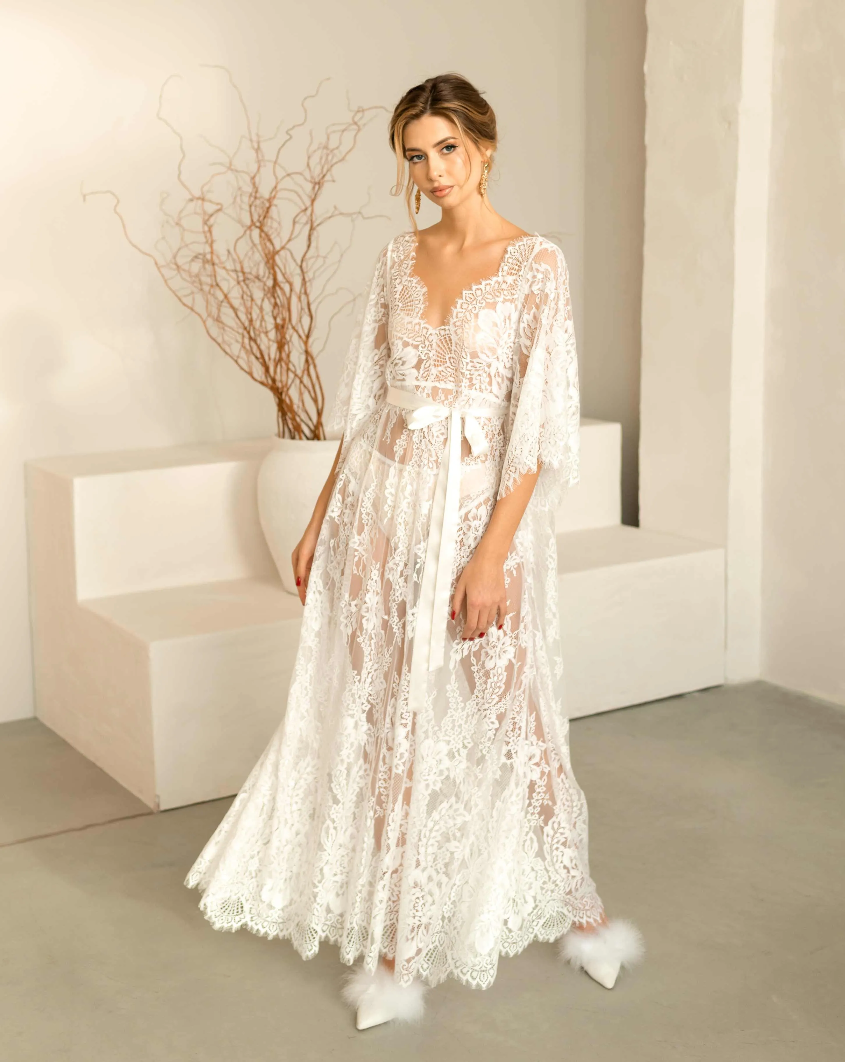 Flora Lace Wedding Nightdress