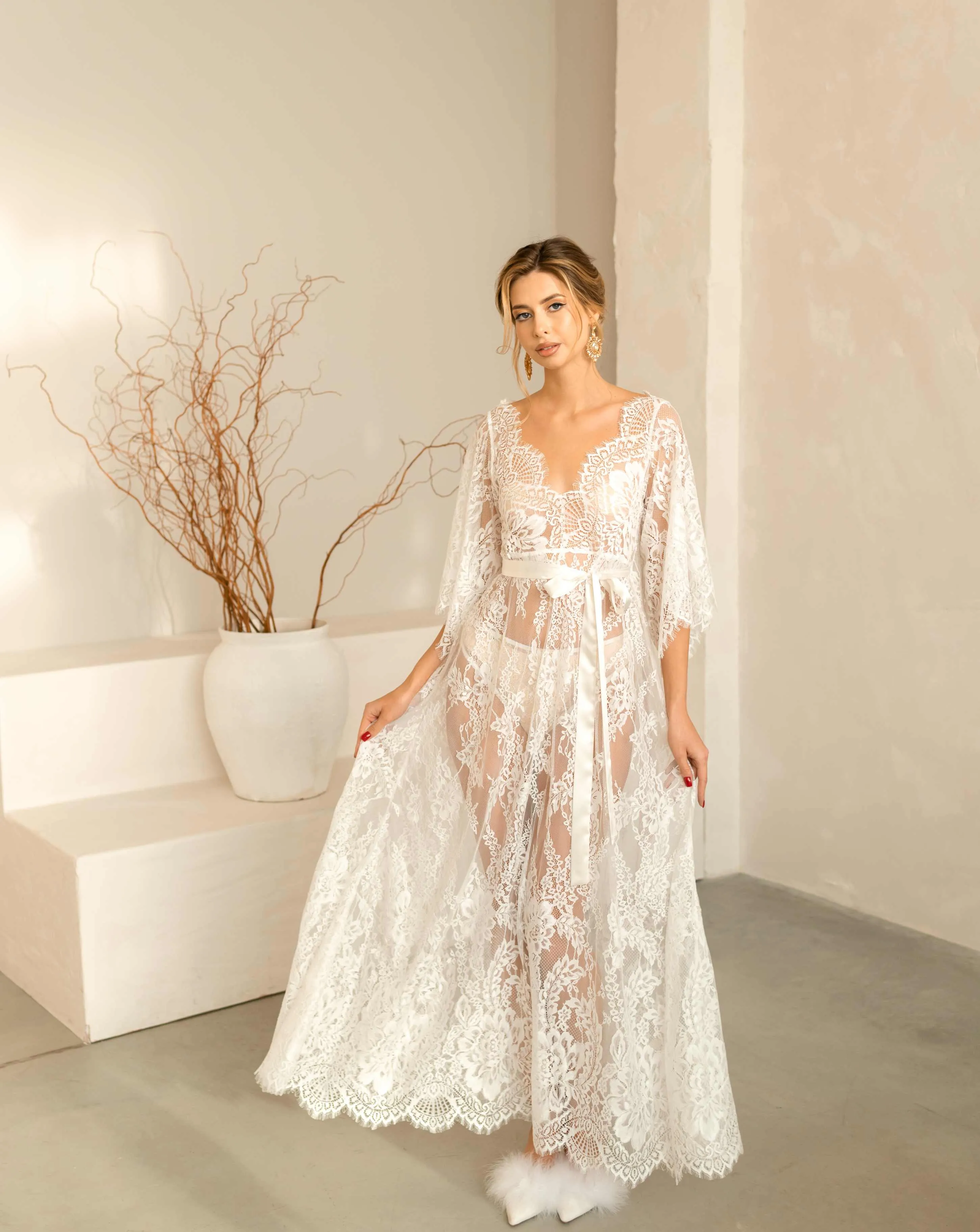 Flora Lace Wedding Nightdress