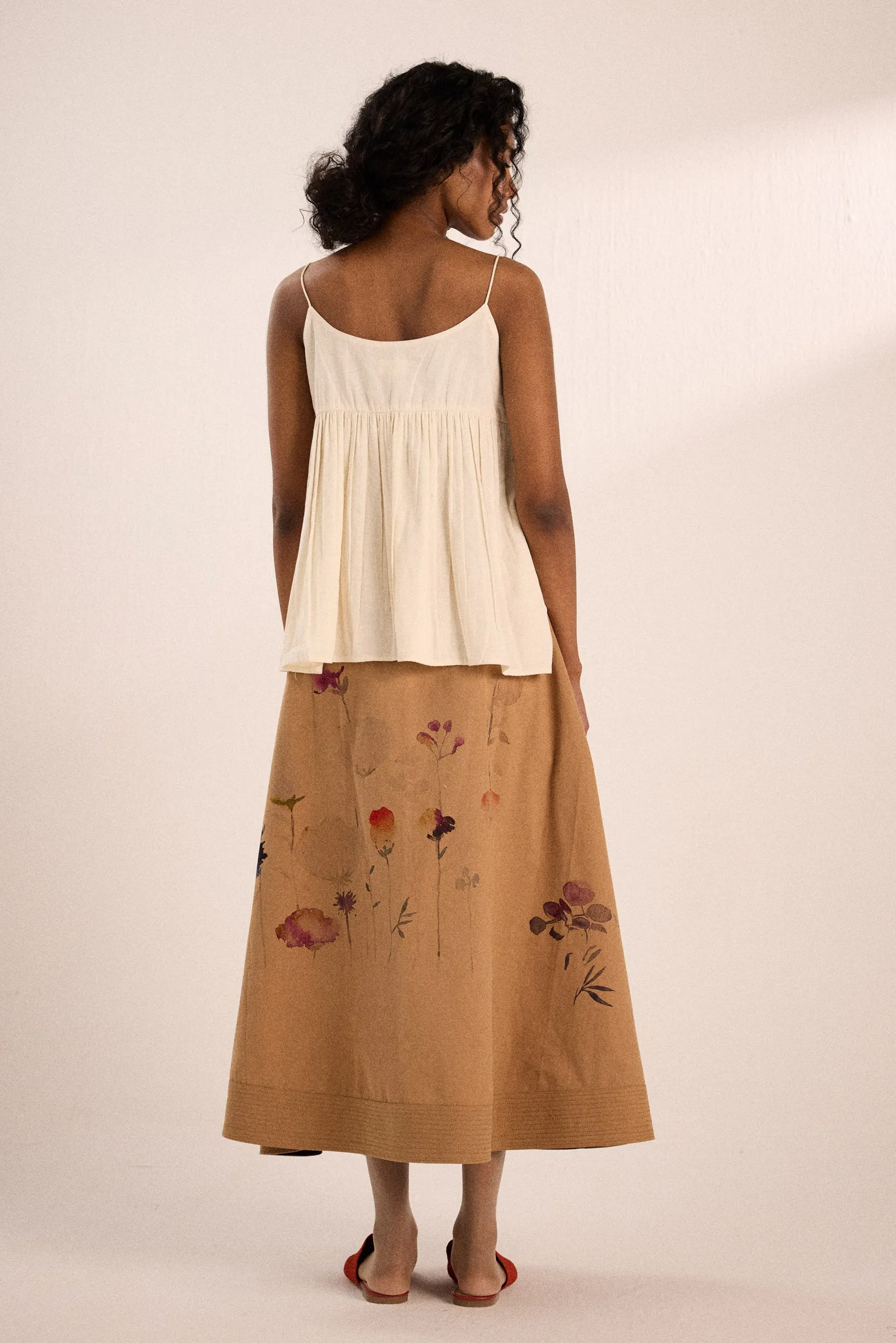 Floral Mocha Skirt