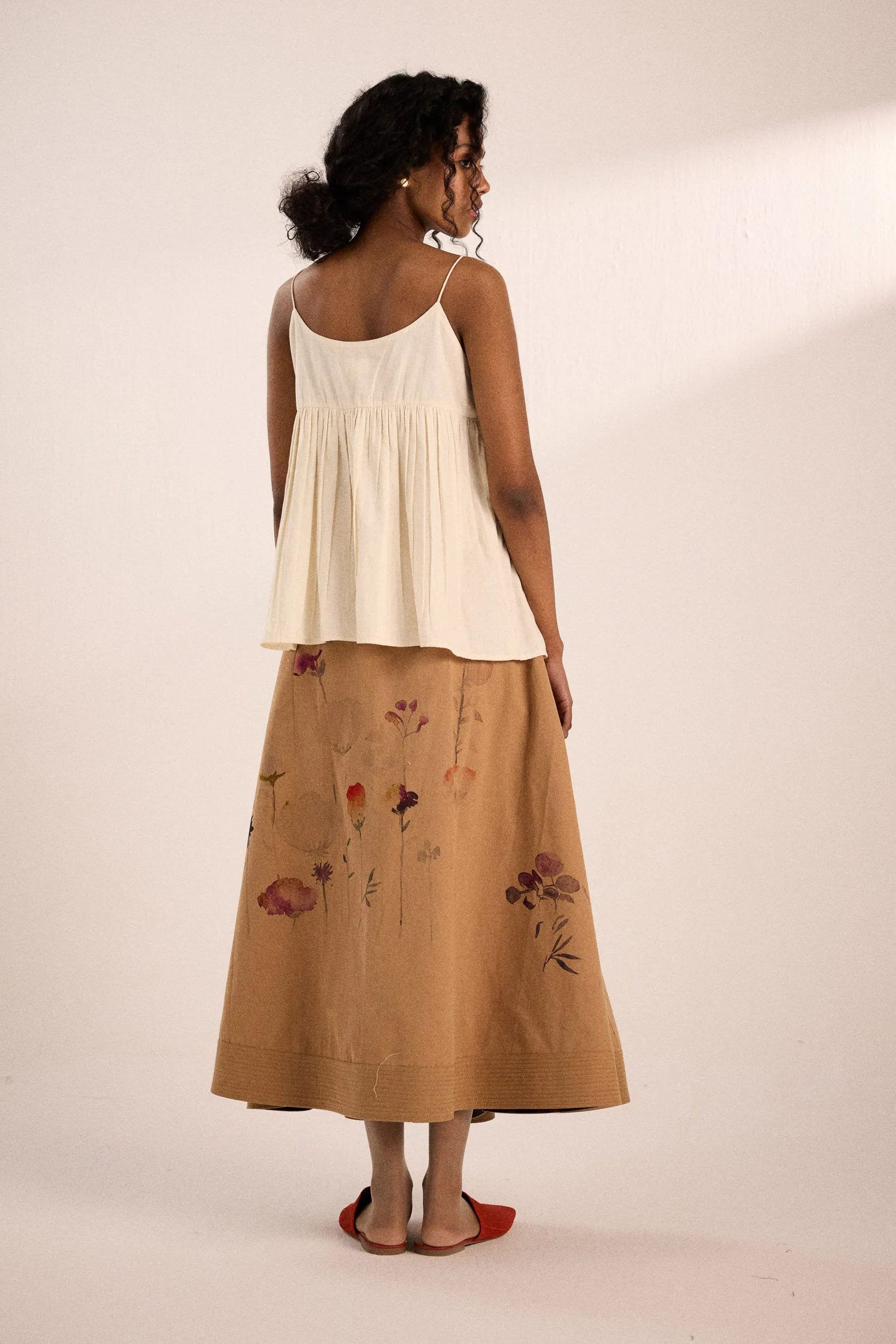 Floral Mocha Skirt