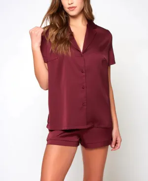 Forest PJ Set In Burgundy