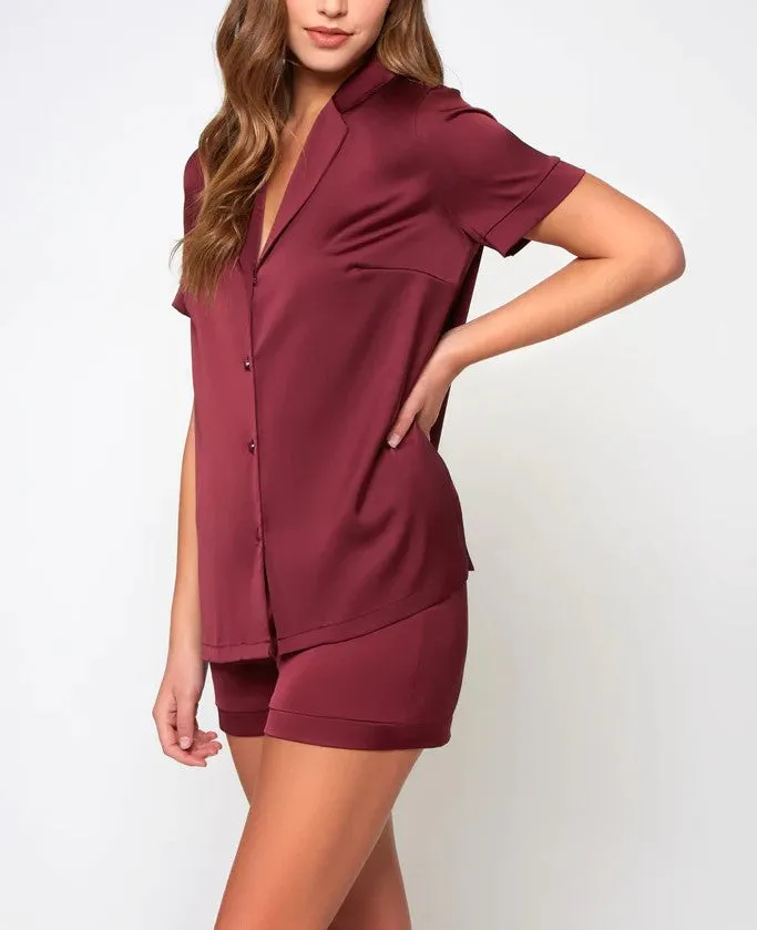 Forest PJ Set In Burgundy