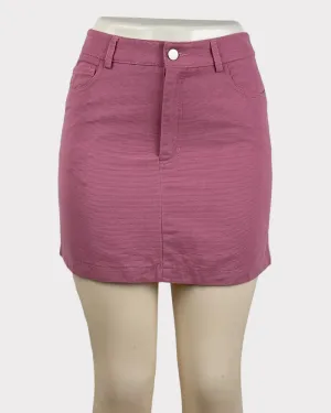 Forever21 Pink Denim Midi Skirt (W25)