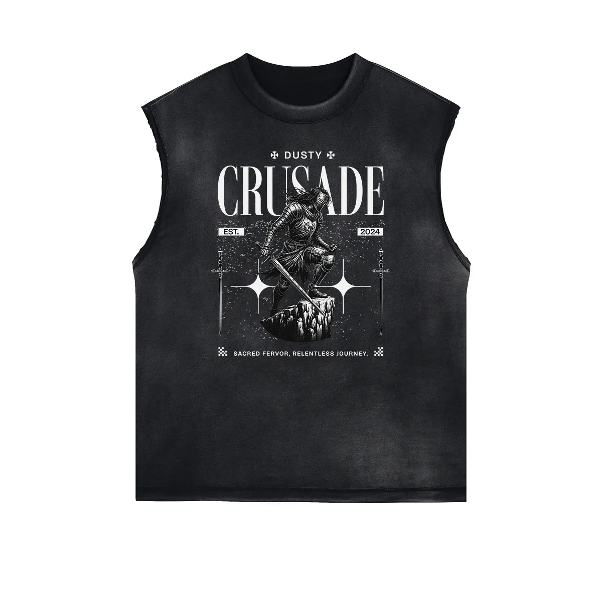 Frayed Edge Crusades Graphic Tank Top