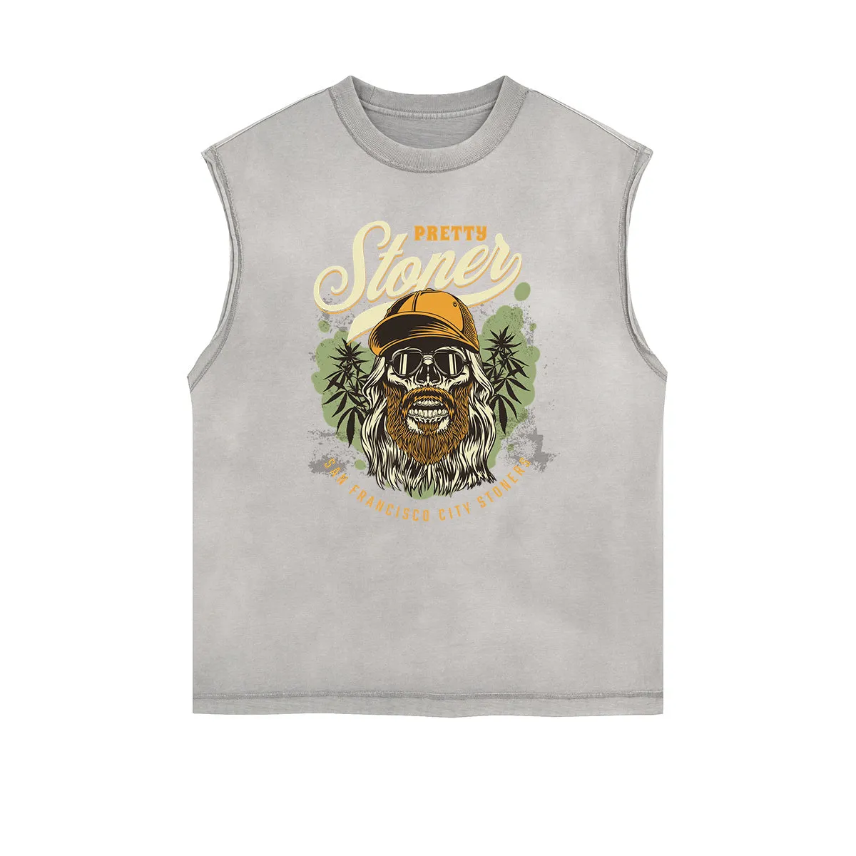 Frayed Edge Holiday Graphic Tank Top