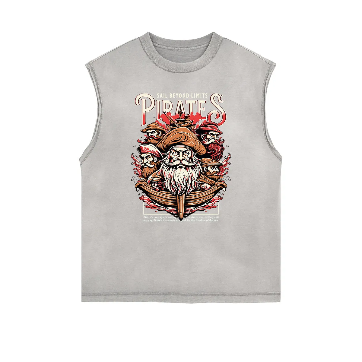 Frayed Edge Holiday Graphic Tank Top