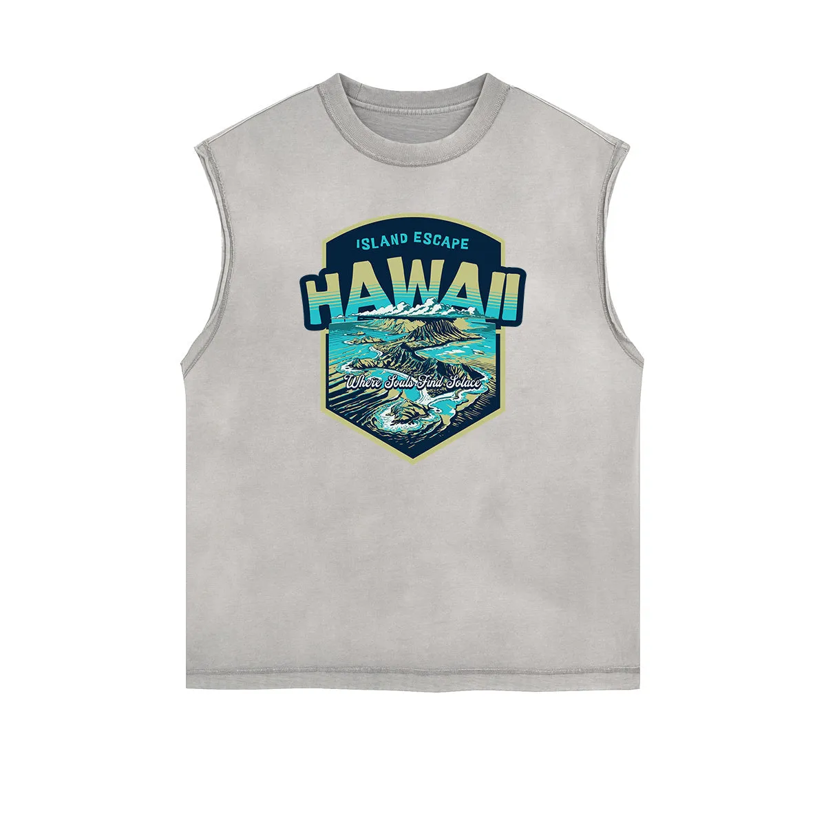 Frayed Edge Holiday Graphic Tank Top