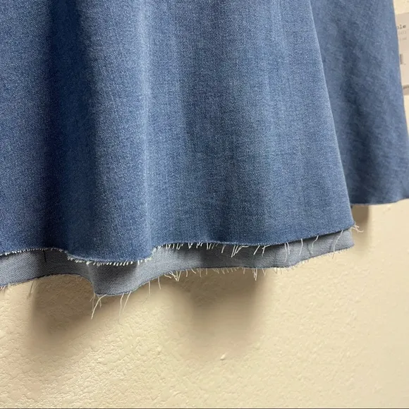Free People Highlands denim mini skirt