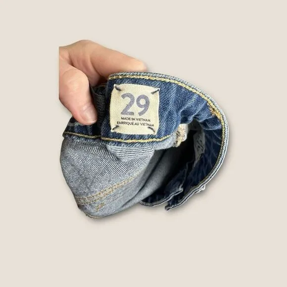 Free People Bailey Denim Mini Skirt Size 29