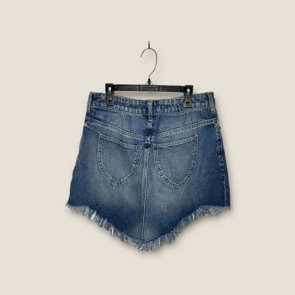 Free People Bailey Denim Mini Skirt Size 29