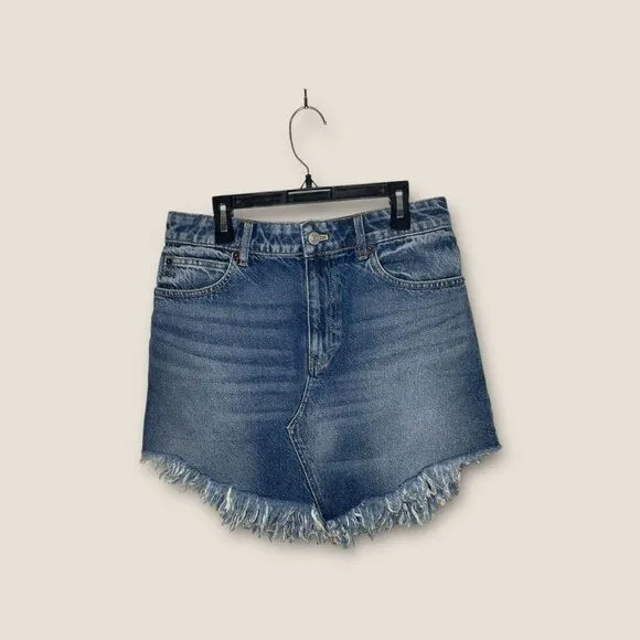 Free People Bailey Denim Mini Skirt Size 29
