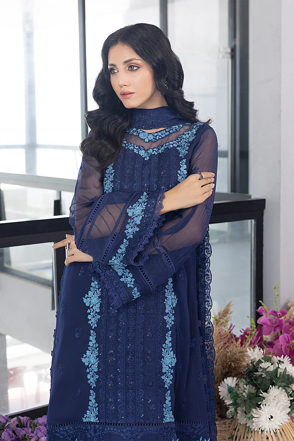 Frisky Waves |  Azure Ensembles Chiffon 3PCS 2023