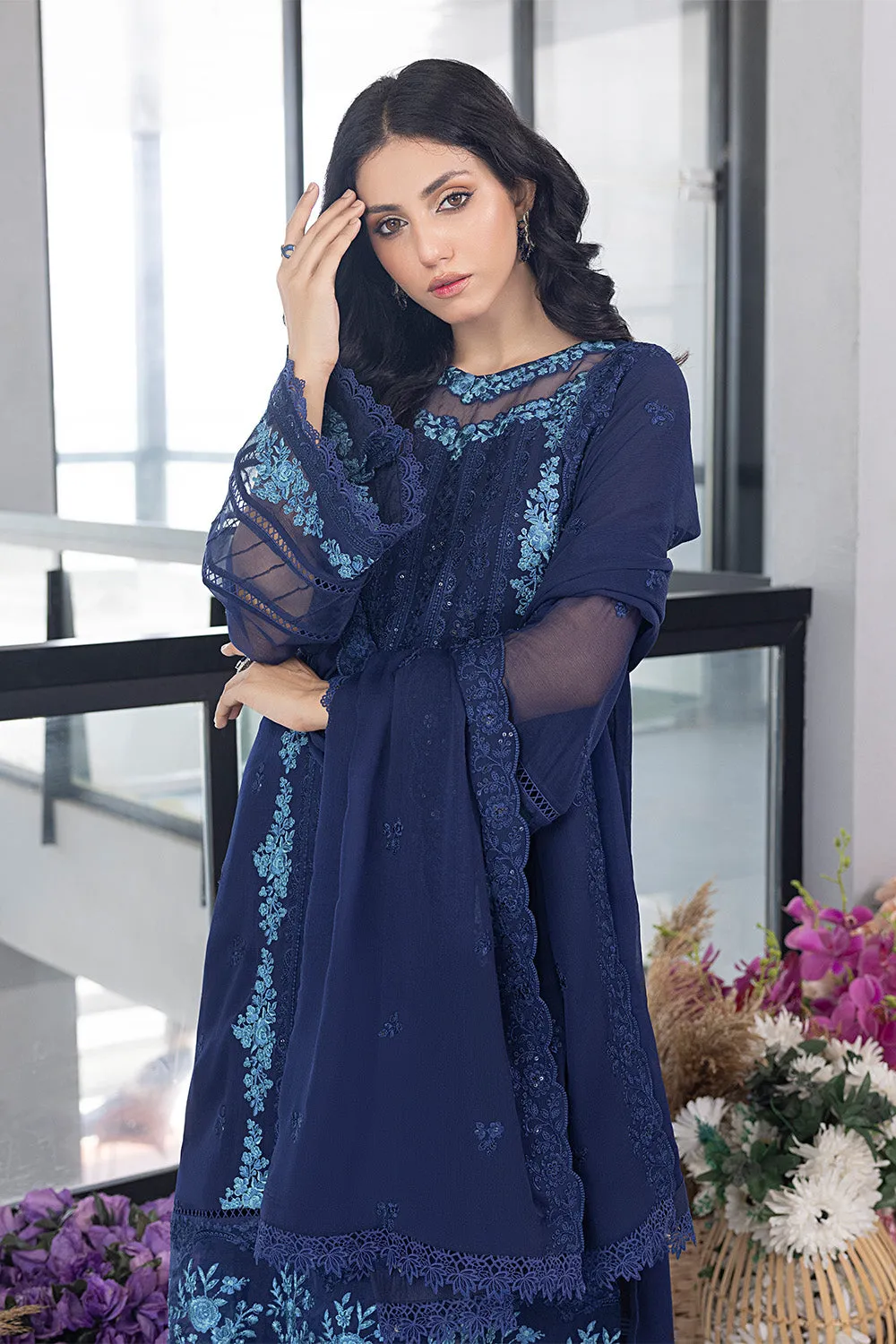 Frisky Waves |  Azure Ensembles Chiffon 3PCS 2023