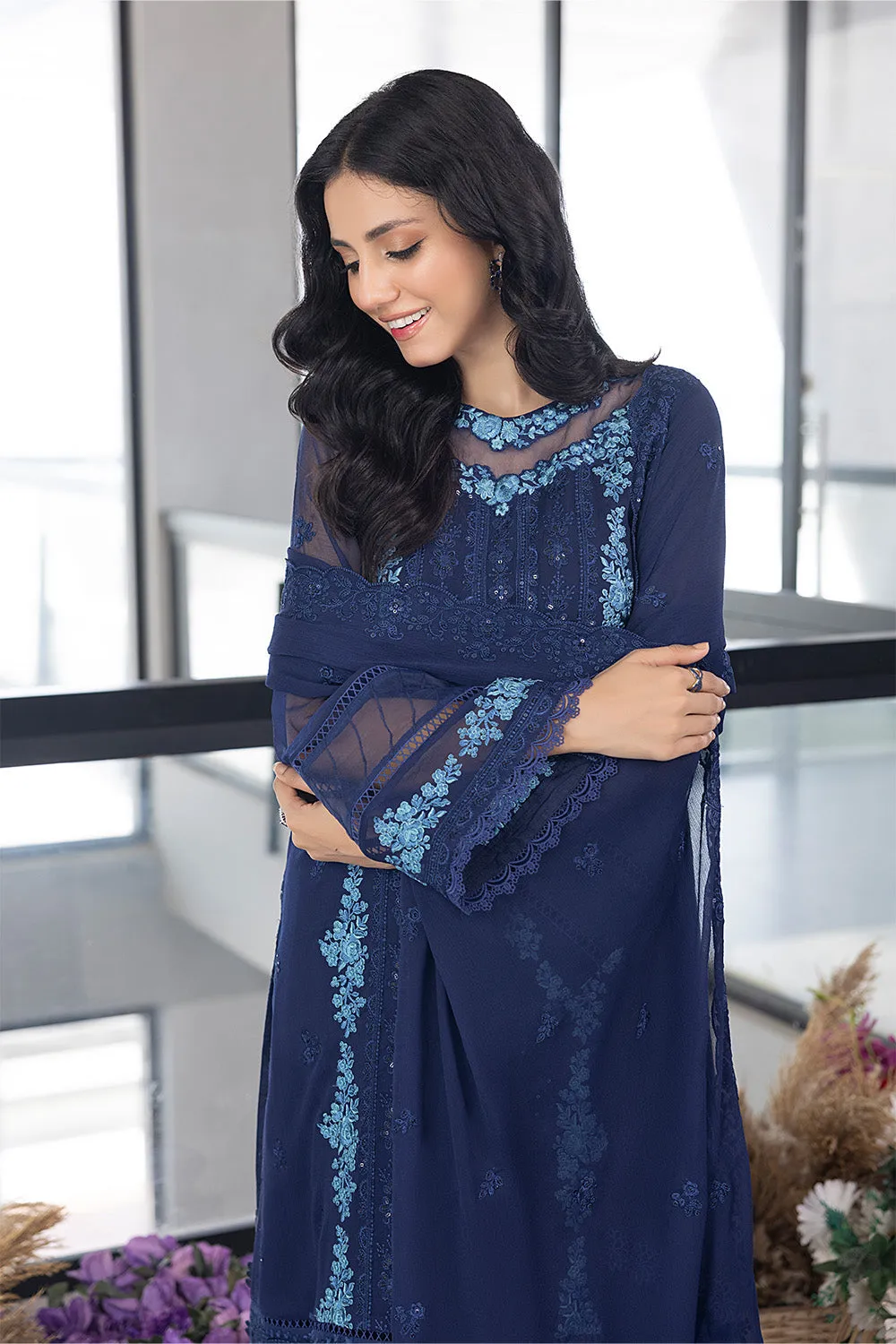 Frisky Waves |  Azure Ensembles Chiffon 3PCS 2023