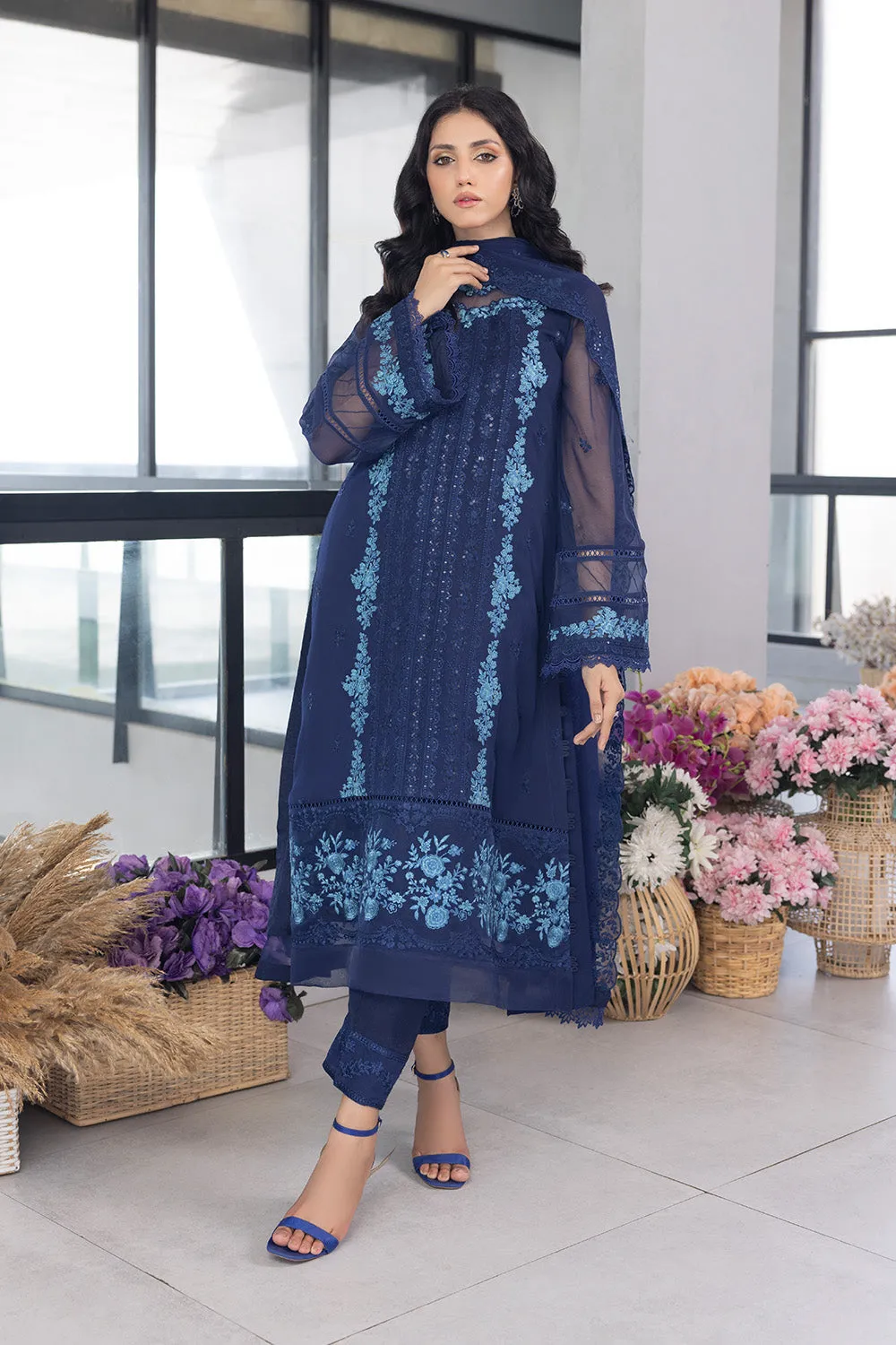 Frisky Waves |  Azure Ensembles Chiffon 3PCS 2023