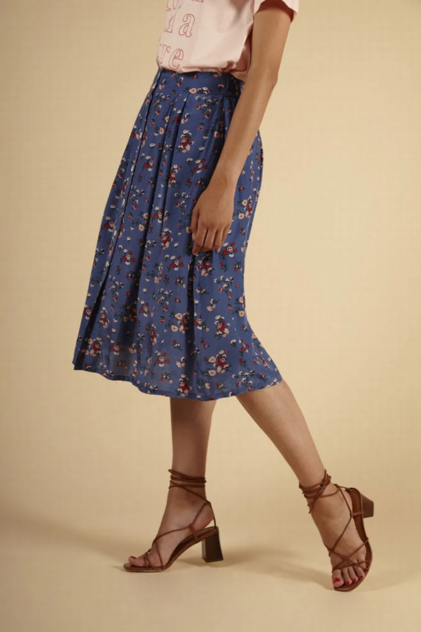 Frnch Edlyne Skirt (Denim Blue) - FINAL SALE