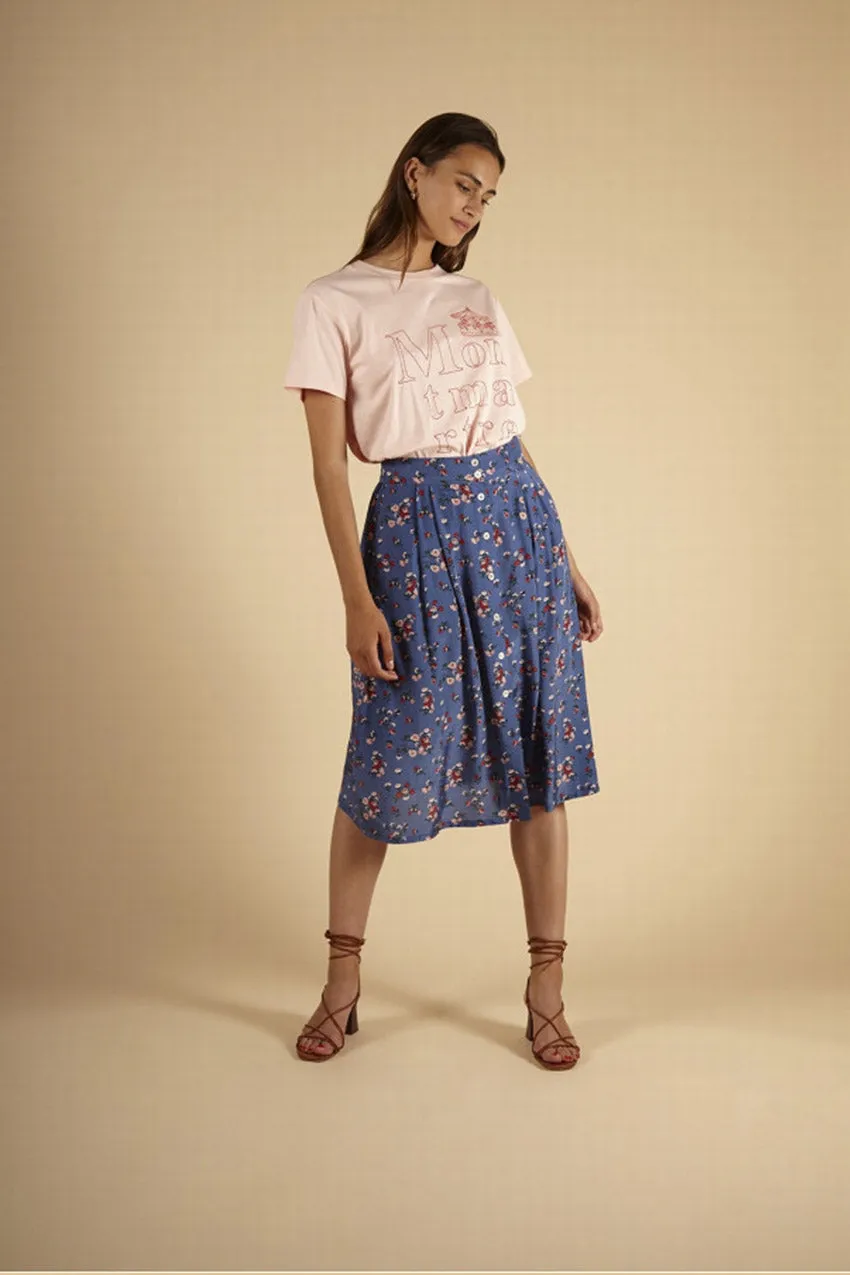 Frnch Edlyne Skirt (Denim Blue) - FINAL SALE
