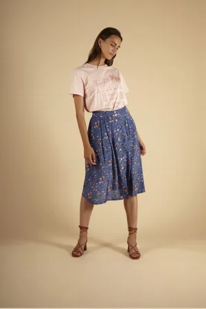 Frnch Edlyne Skirt (Denim Blue) - FINAL SALE