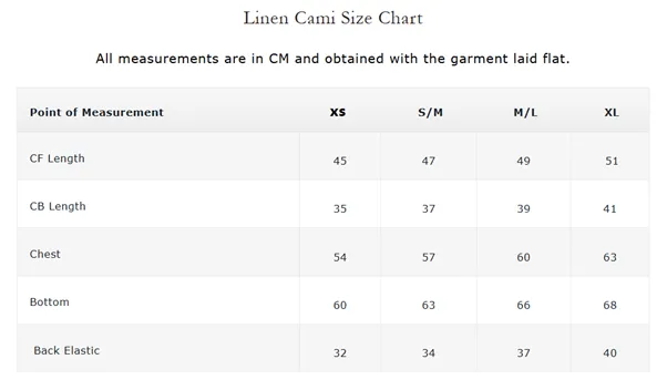 Fundamental Linen Cami Blush