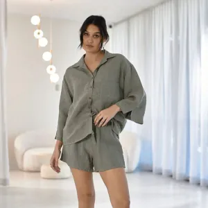 Fundamental Linen Shirt - Pistachio
