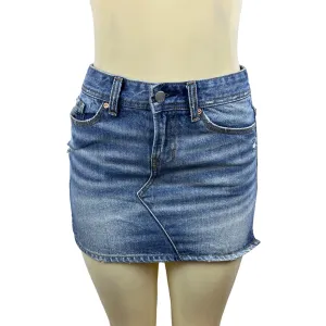 Gap Women's Washed Blue Denim Short Skirt Sz 8