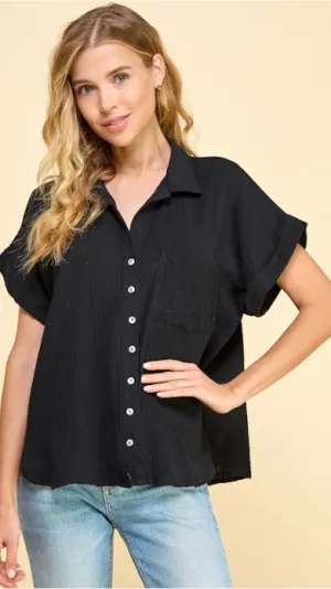 Gauze Cotton Top