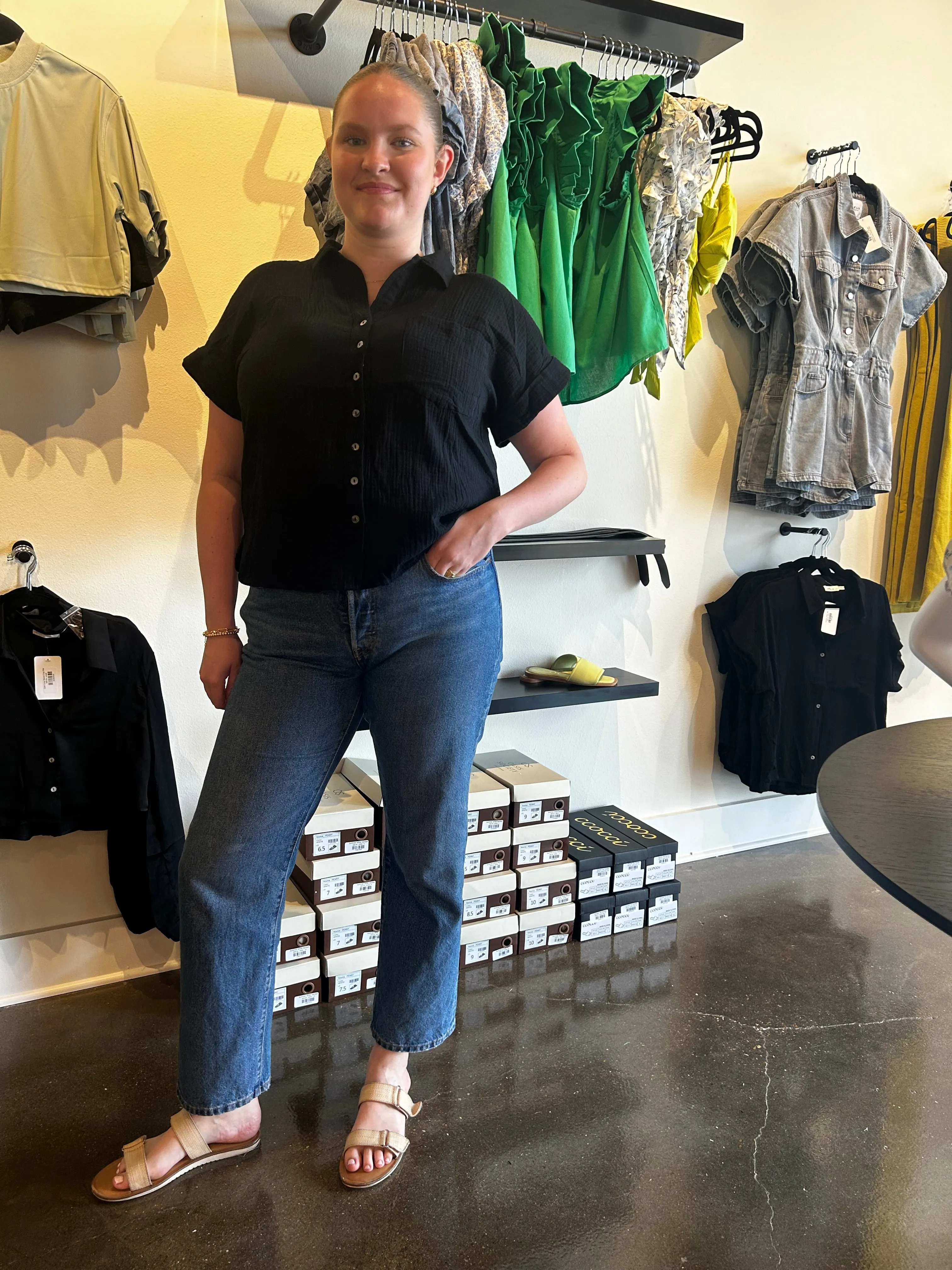 Gauze Cotton Top
