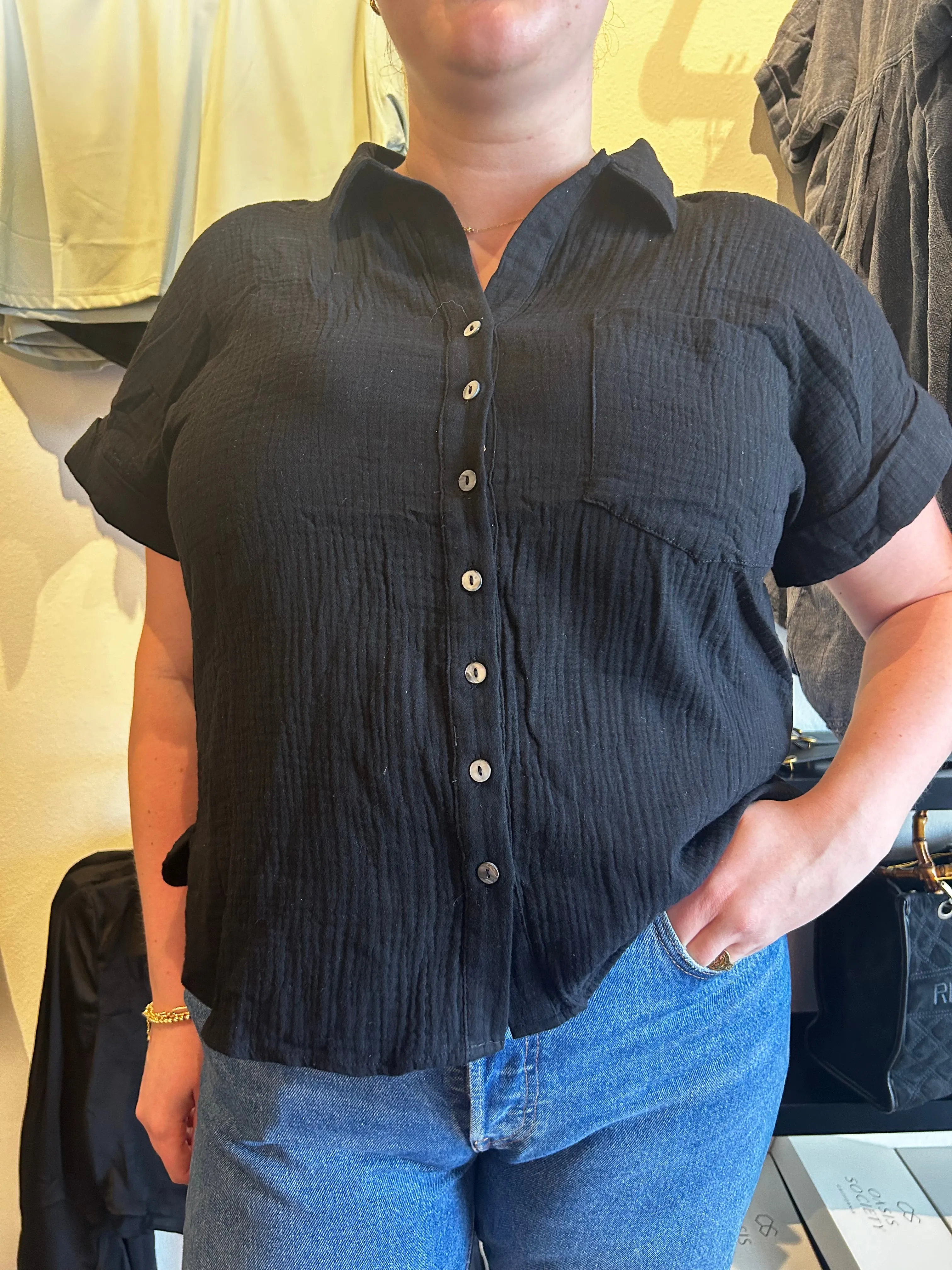 Gauze Cotton Top