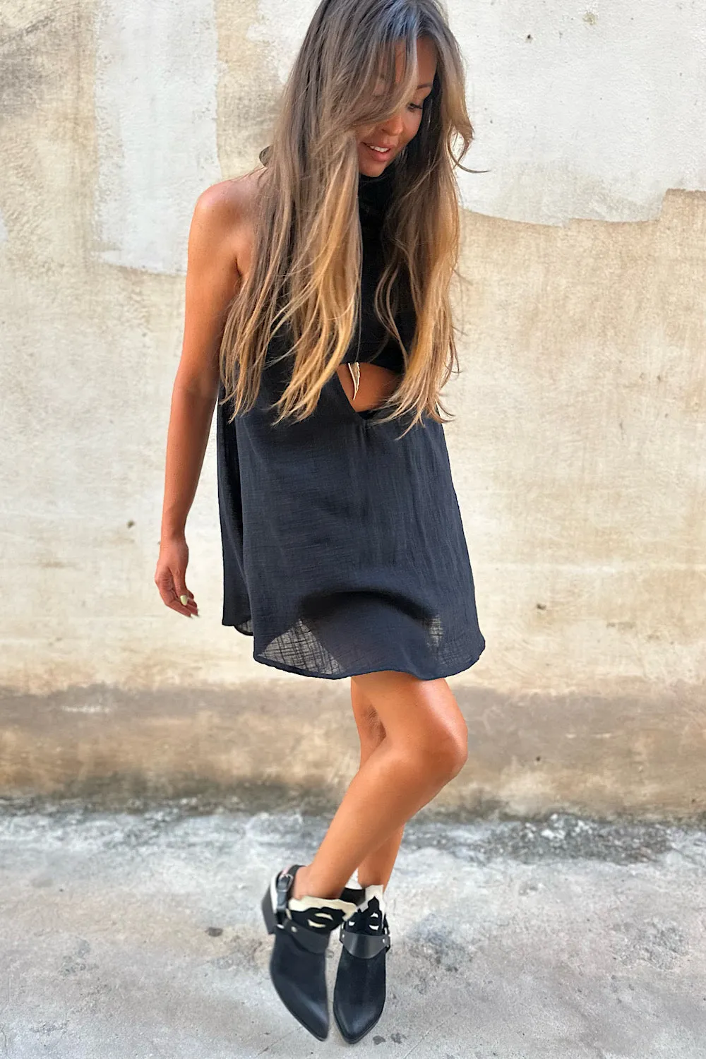 GAUZE ULTRA MINI DRESS
