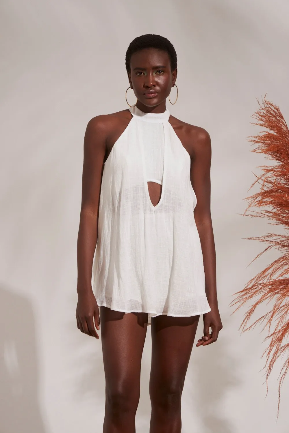 GAUZE ULTRA MINI DRESS