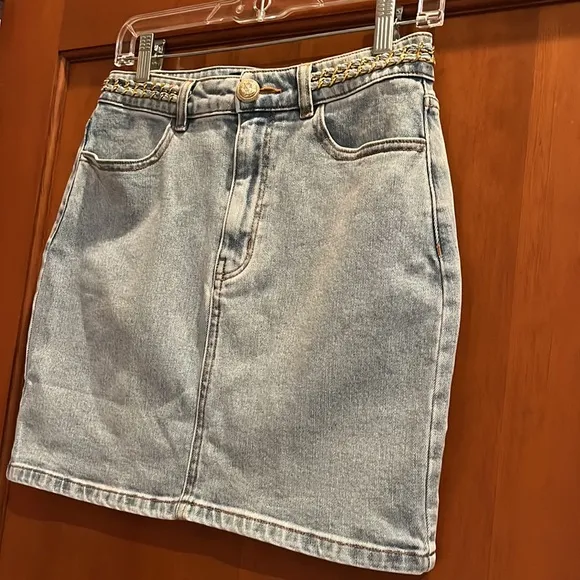 Generation Love Sydnee Denim Skirt - Light Blue Size 27