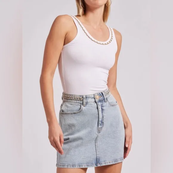 Generation Love Sydnee Denim Skirt - Light Blue Size 27