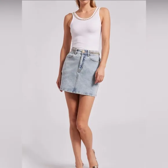 Generation Love Sydnee Denim Skirt - Light Blue Size 27