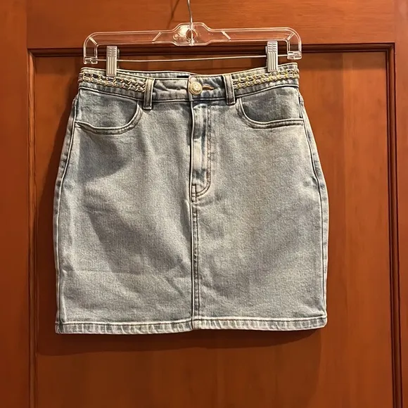 Generation Love Sydnee Denim Skirt - Light Blue Size 27