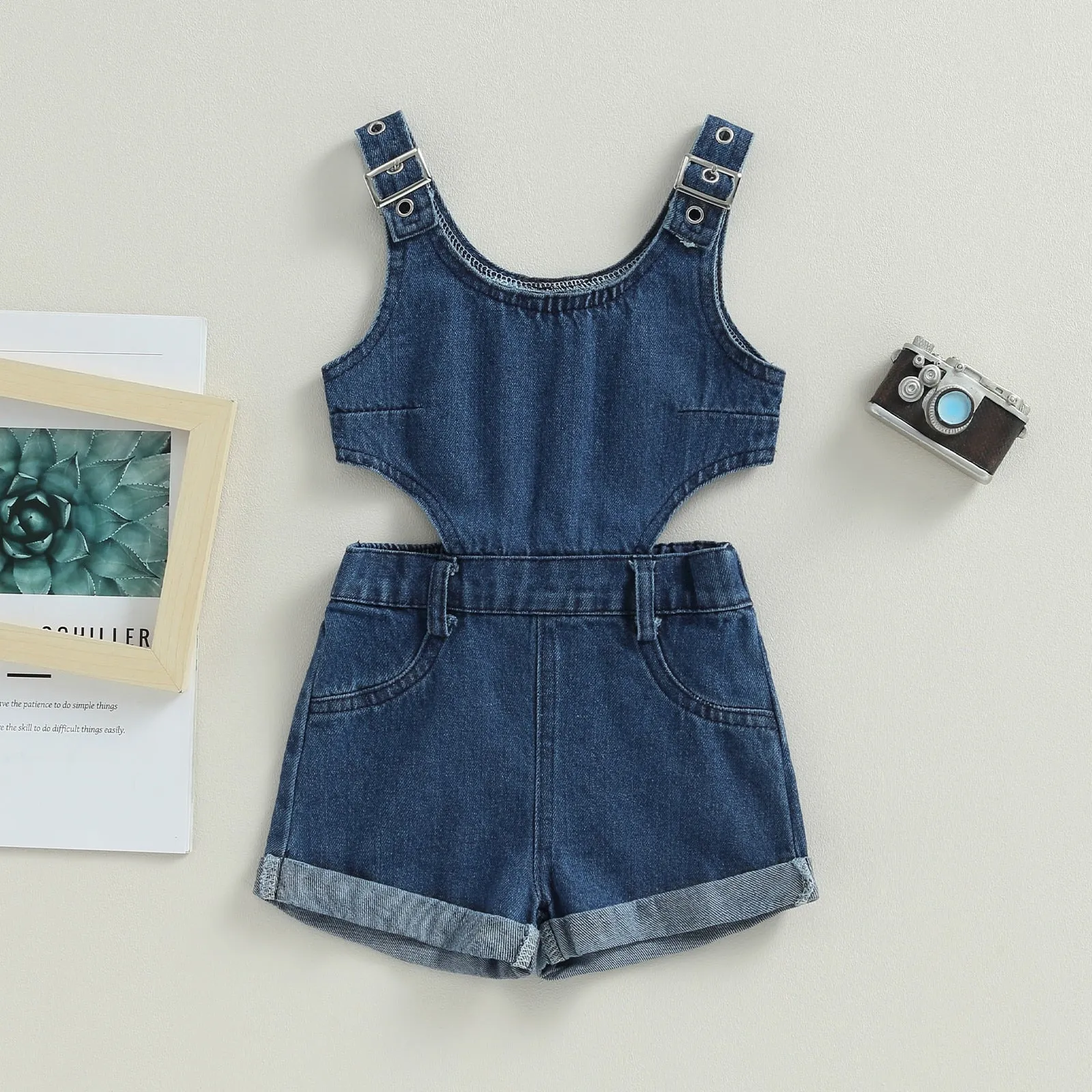 Girl Suspender Jumpsuit Romper