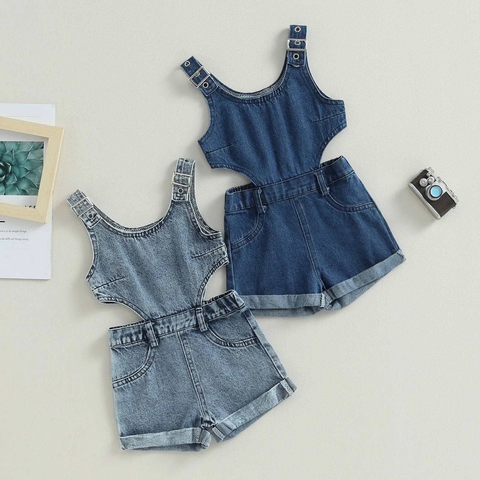 Girl Suspender Jumpsuit Romper
