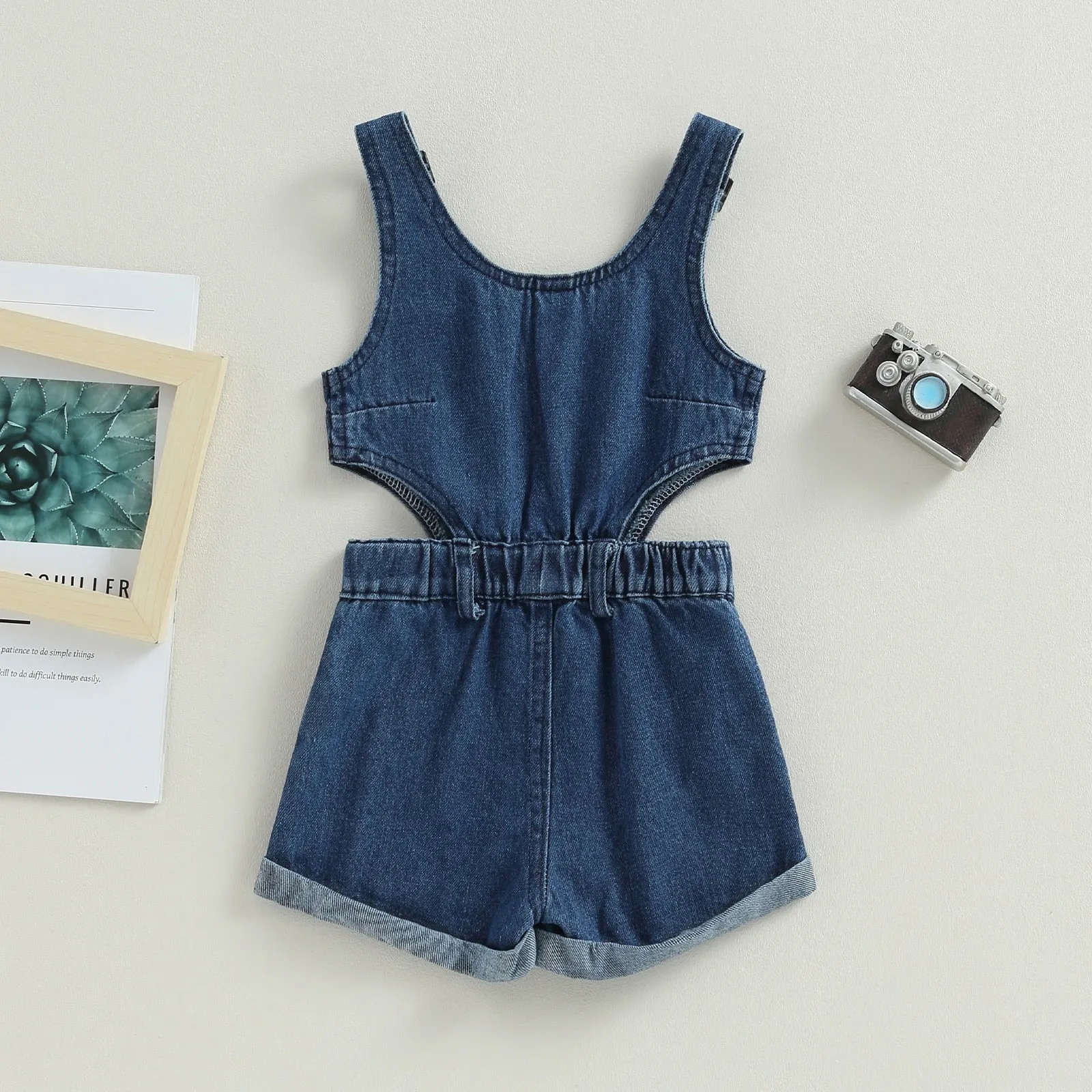 Girl Suspender Jumpsuit Romper