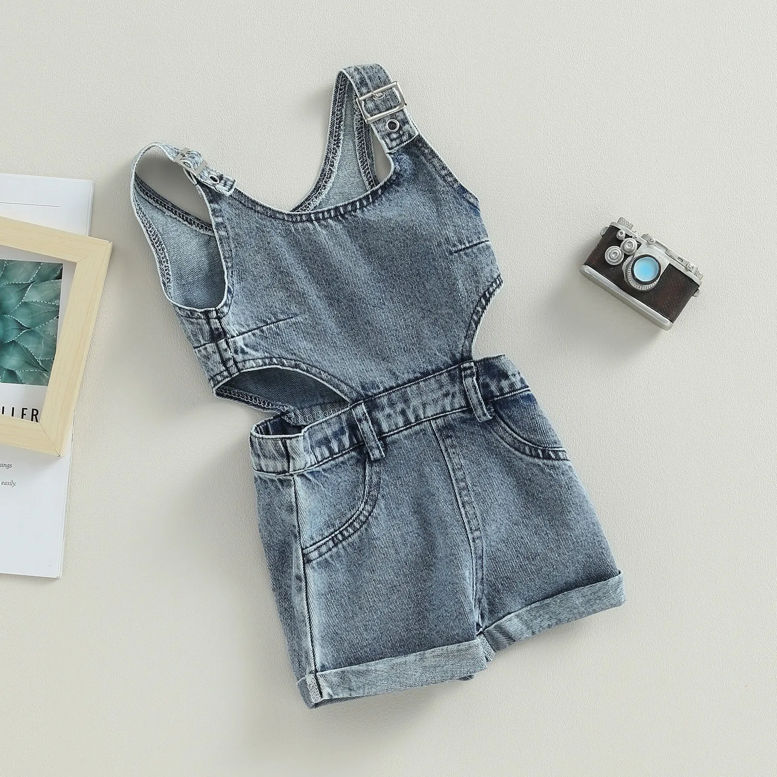 Girl Suspender Jumpsuit Romper