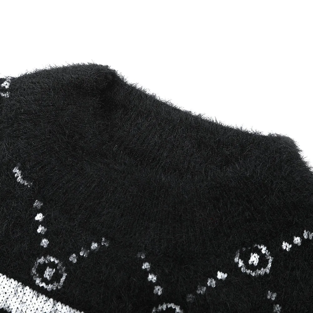 Girls Full Sleeves Sweater - Black