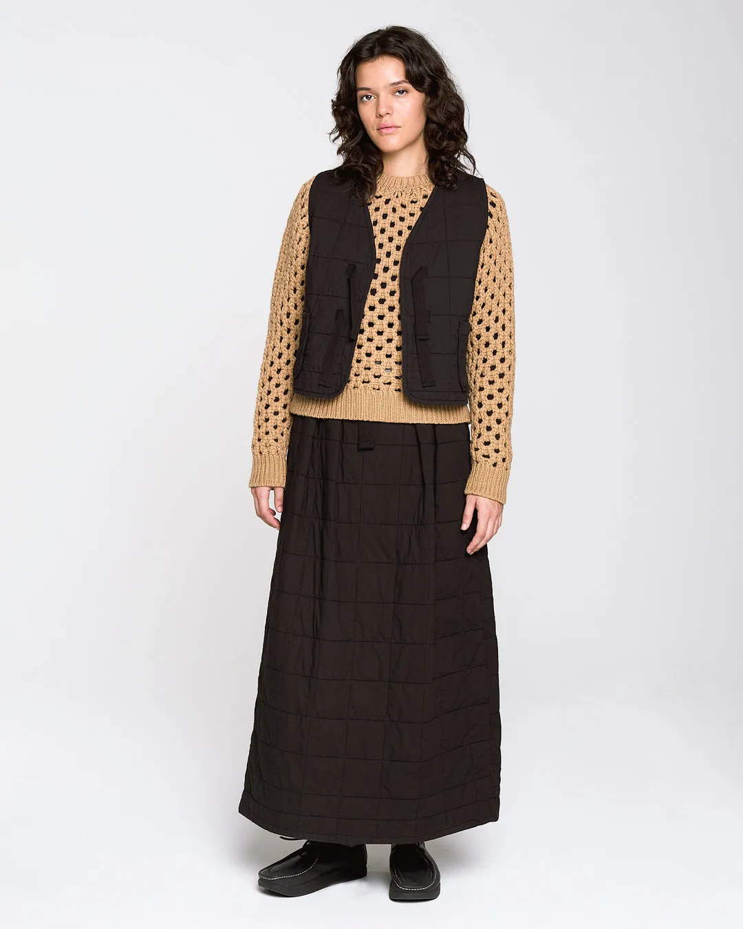 Girls of Dust - Tulip Skirt Cotton Quilt Black