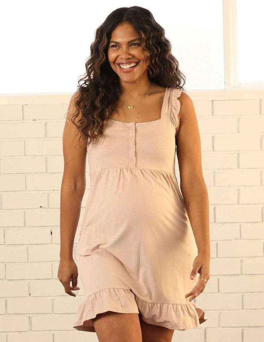 Grace Labor & Nursing Nightgown | Antique Pink