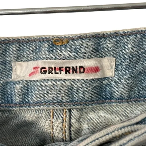 GRLFRND Rhoda Denim Mini Skirt in I Got Mine, Size 26