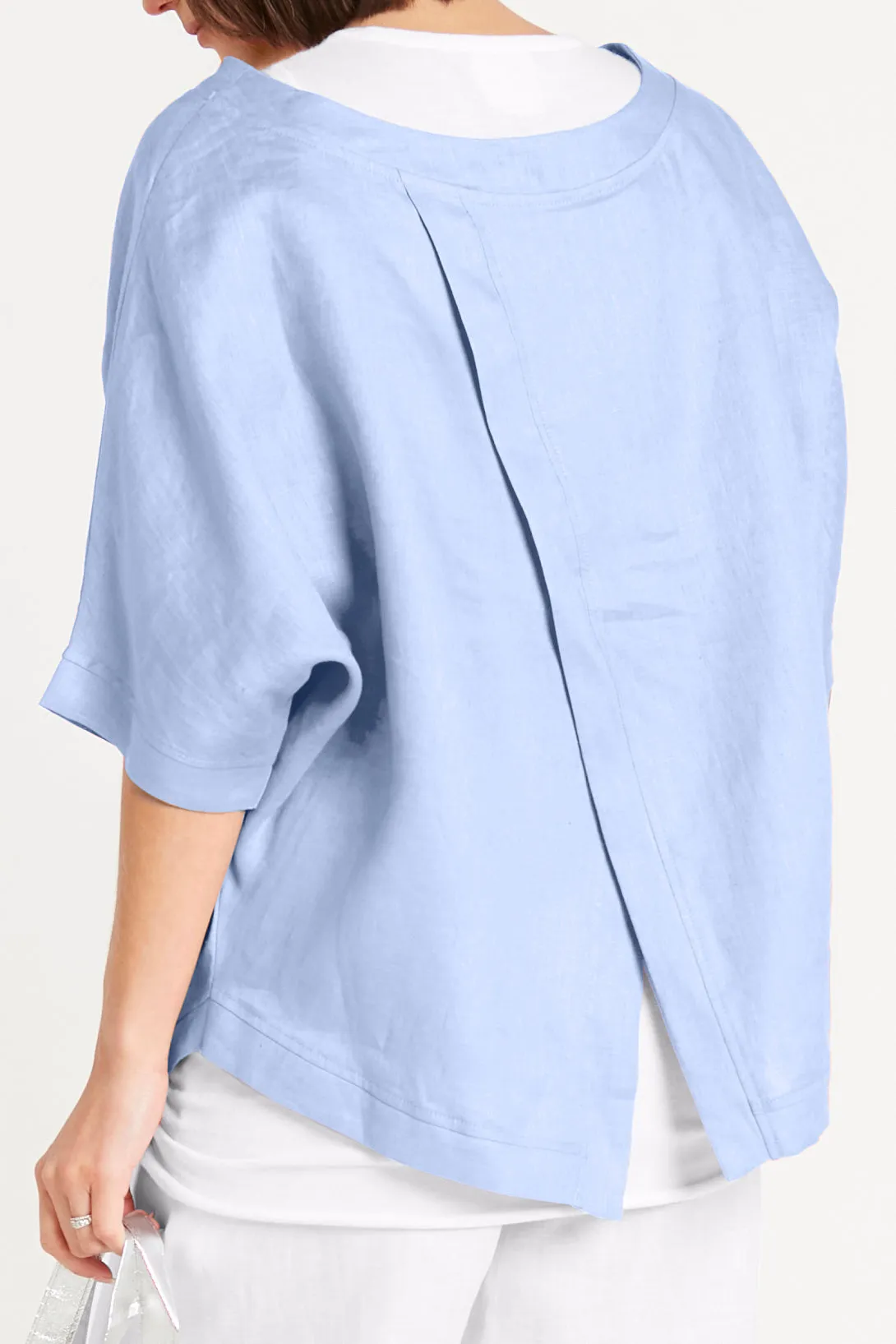 Handkerchief Linen Reversible Top
