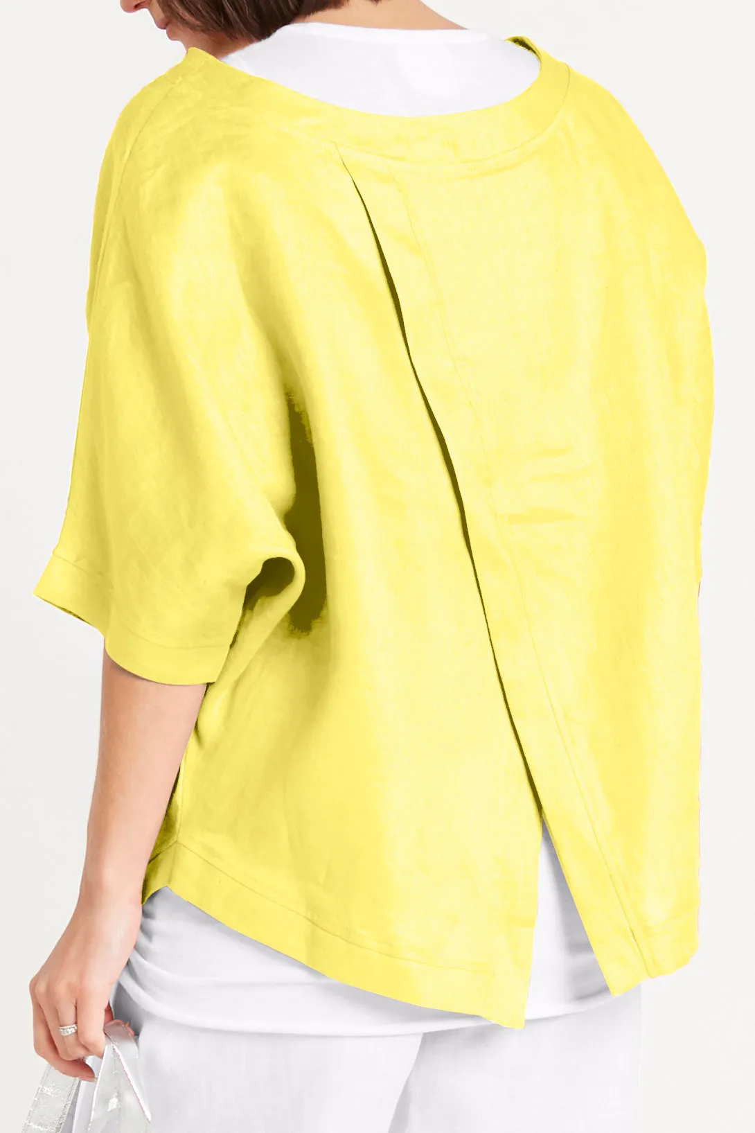 Handkerchief Linen Reversible Top