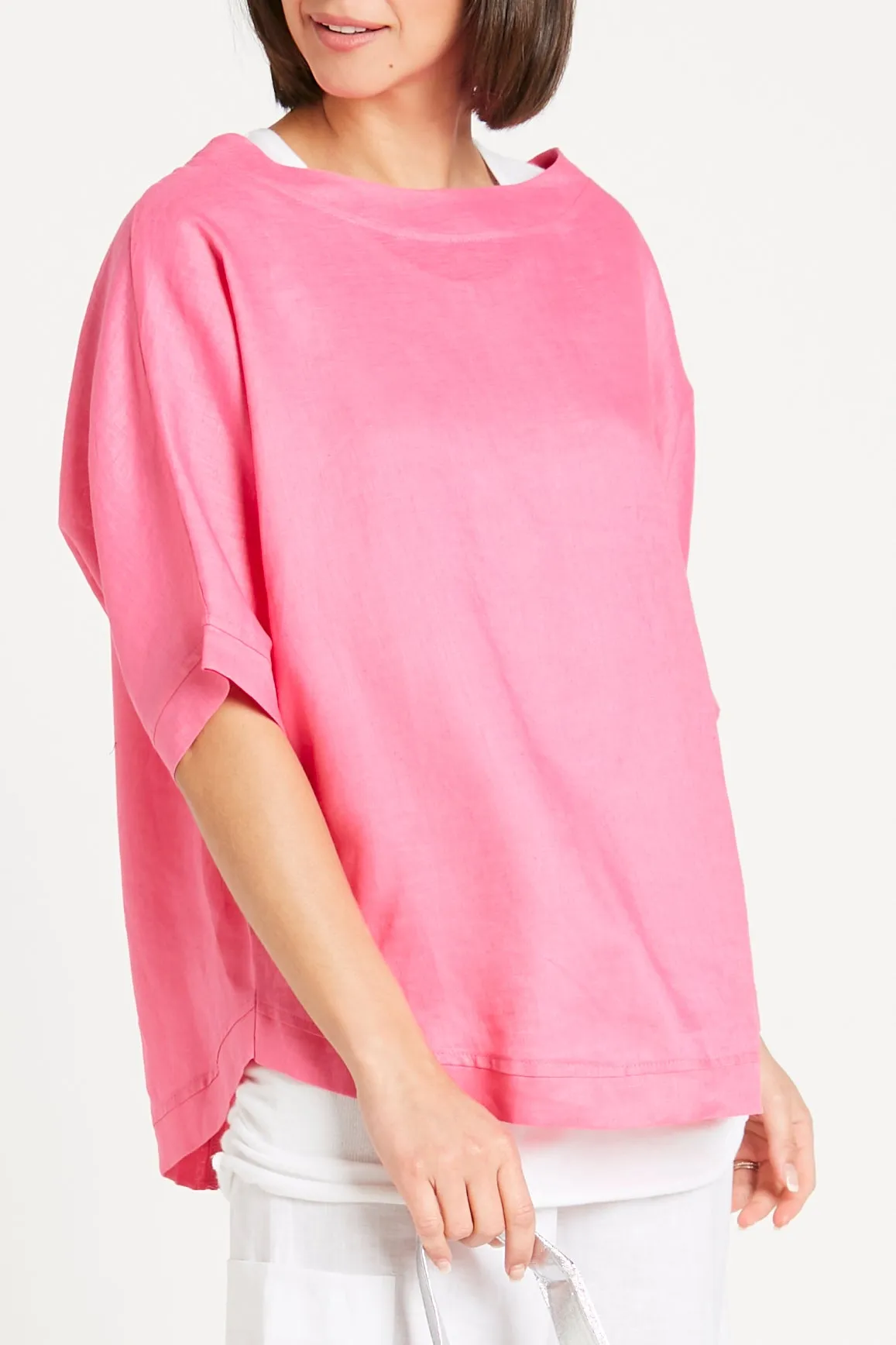 Handkerchief Linen Reversible Top