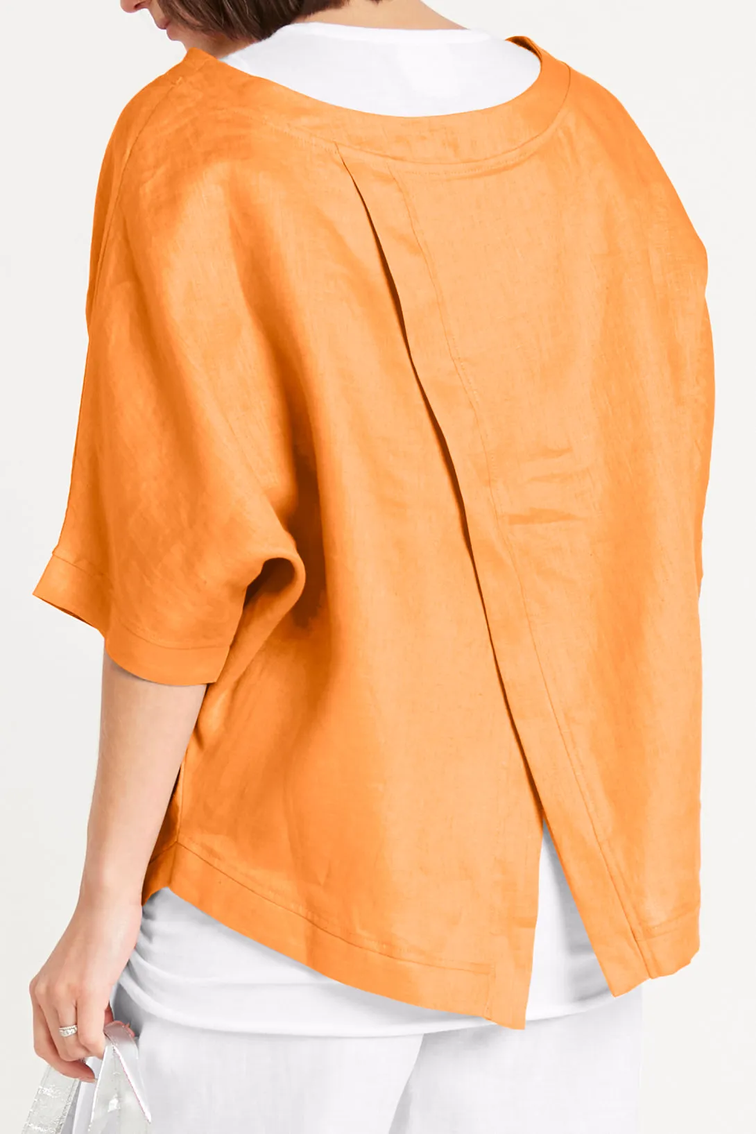Handkerchief Linen Reversible Top