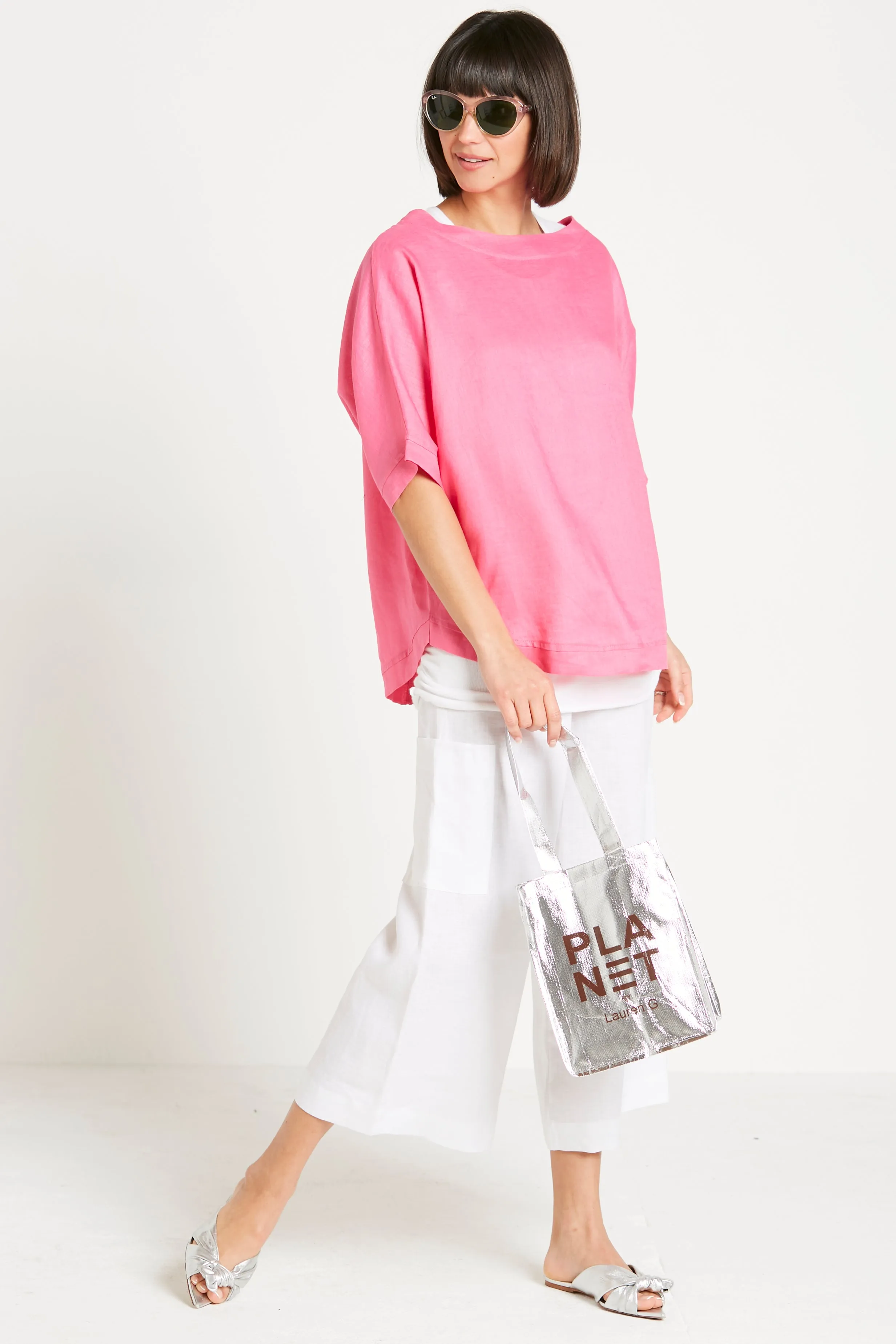 Handkerchief Linen Reversible Top