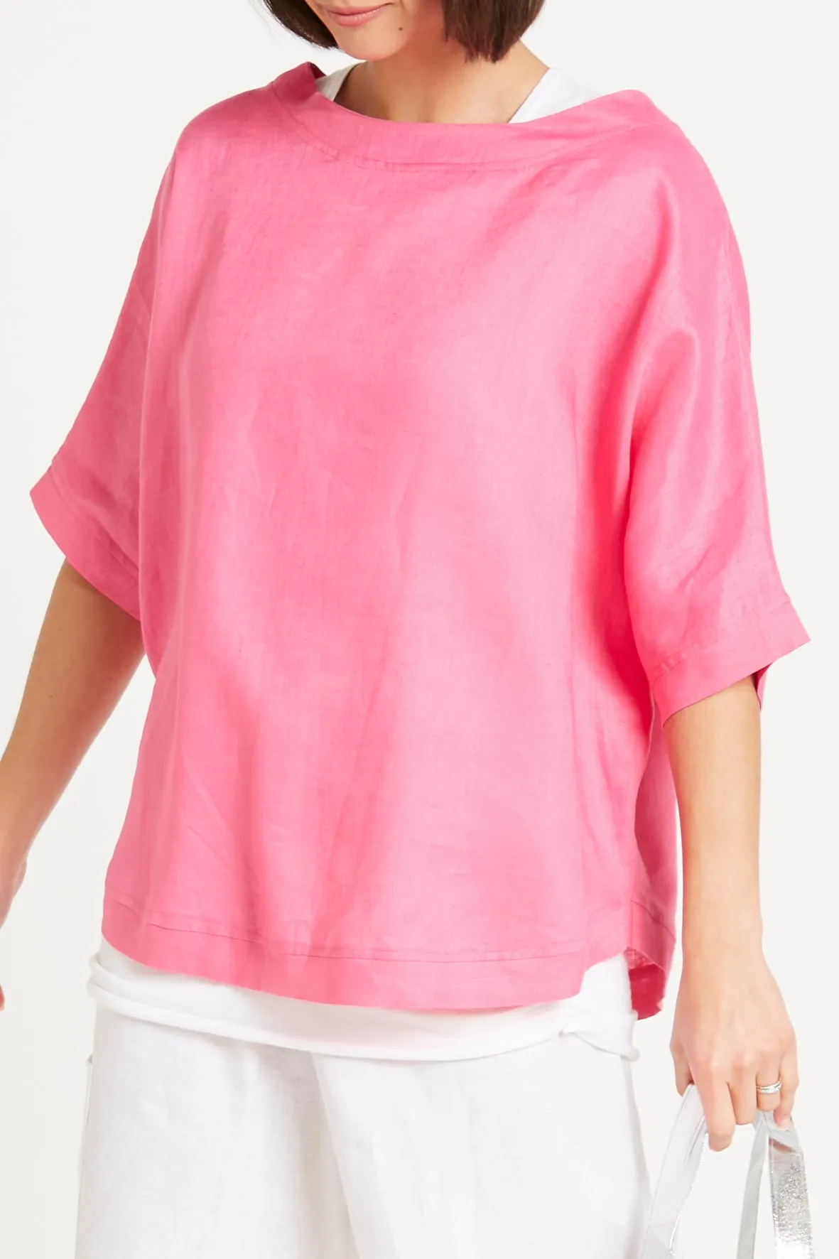 Handkerchief Linen Reversible Top