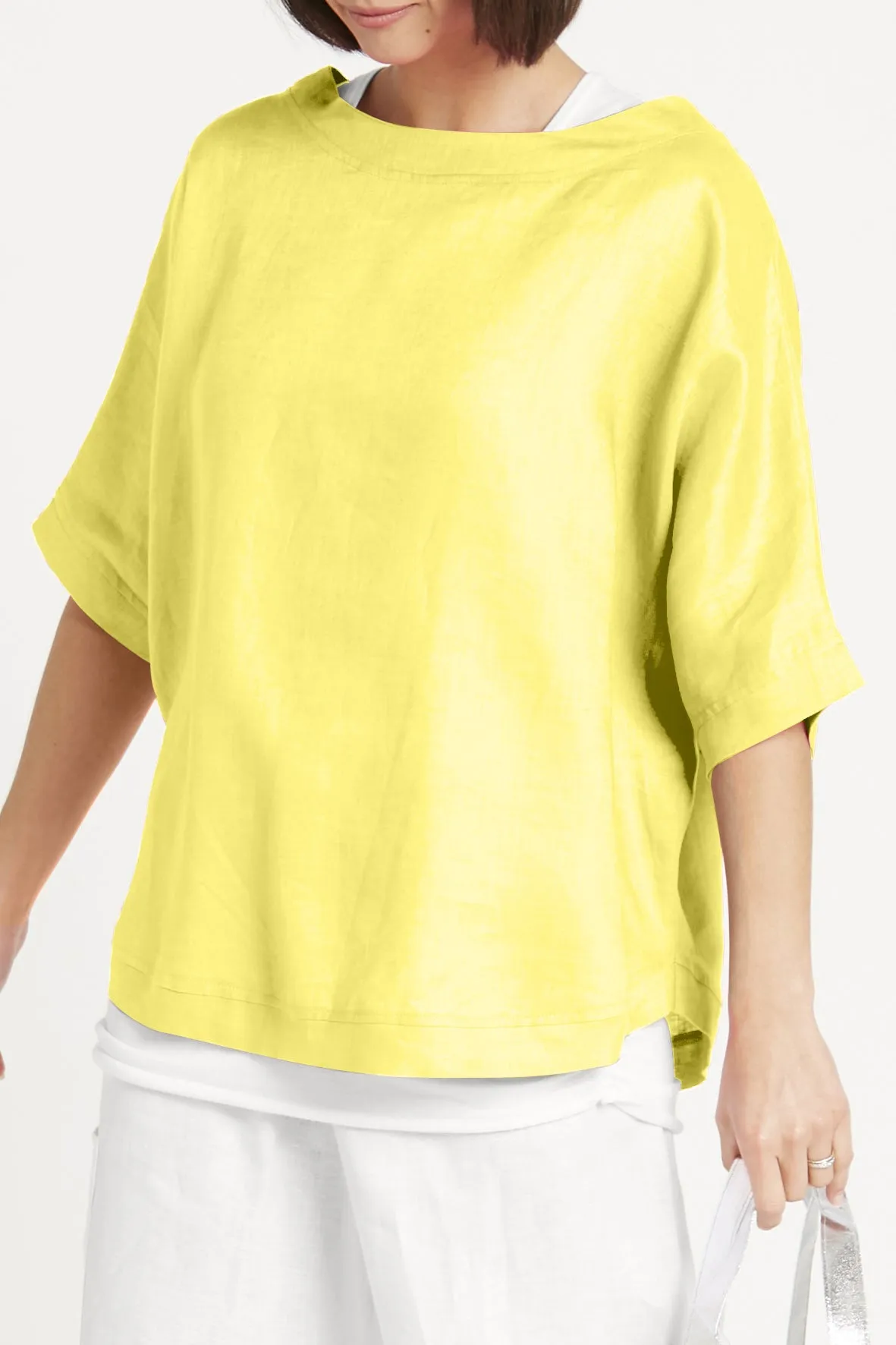 Handkerchief Linen Reversible Top